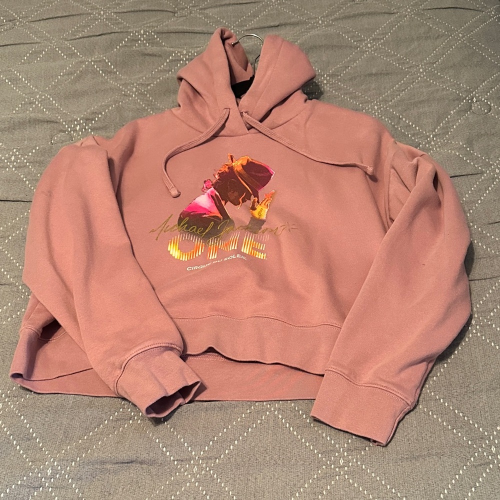 Michael Jackson Vegas cropped hoodie